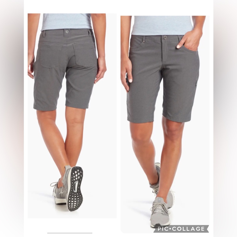 NWT KUHL Womens Stretch Voyagr 11” Short In Charcoal